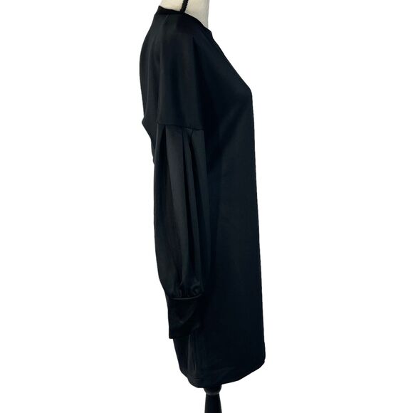 INC Earth International Concepts Medium Dress Long Balloon Sleeves Stretch Black - Picture 3 of 10